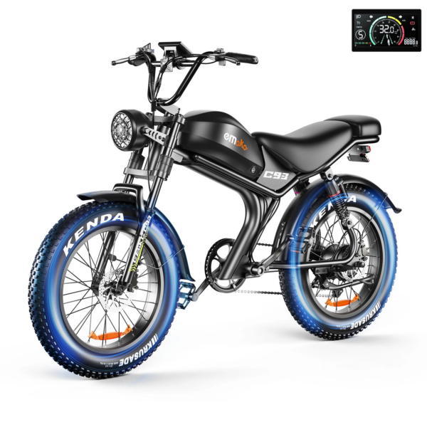 [EU Direct] Emoko C93 High-Power E-Bike (1000W, 48V 20Ah, 125km Range, 180kg Load)