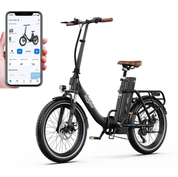 [EU Direct] Onesport OT16-2 Folding E-Bike (250W, 120km Range, 20" Tires)